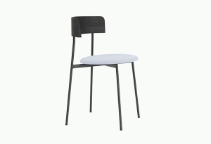Scaun dining negru/albastru din metal Friday Kvadrat Vidar Ice - 723 FEST