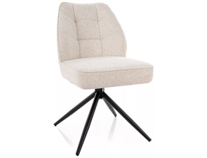 Scaun dining rotativ bej din textil John The Home Collection
