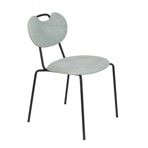 Scaun dining verde din textil Aspen Quiet Object