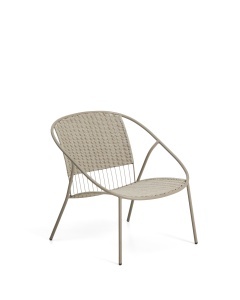 Scaun exterior dining grej din metal Argasi Low Kave Home