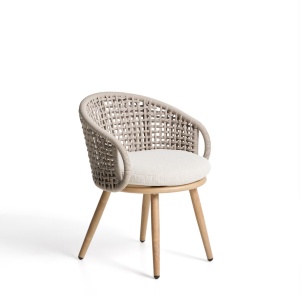Scaun exterior dining grej din metal Lidario Kave Home