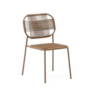 Scaun exterior dining maro din metal Talaier Kave Home