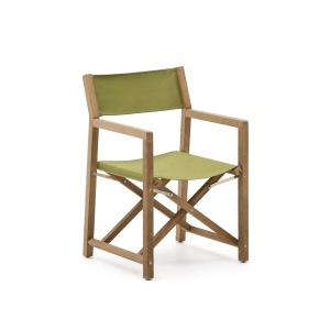 Scaun pliabil exterior verde din textil Vilara Kave Home