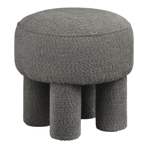 Scaunel gri inchis din textil Canberra House Nordic