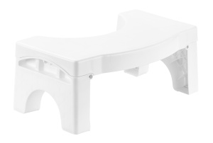 Scaunel pentru baie alb din plastic Relax Wenko
