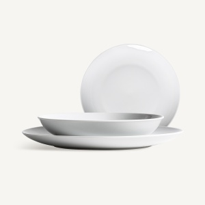 Set 18 farfurii intinse albe din ceramica Martina Vical Home