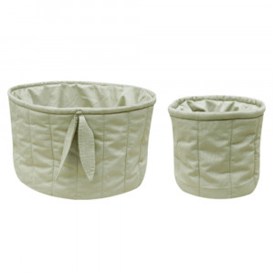 Set 2 cosuri verde olive din bumbac Bambie Lorena Canals
