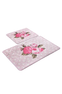 Set 2 covorase de baie multicolore din fibre sintetice Monet The Home Collection