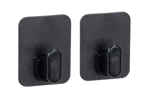 Set 2 cuiere negre din plastic Parma Wenko