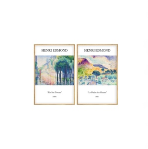 Set 2 tablouri multicolore din lemn 35x50 cm Huhu267 The Home Collection