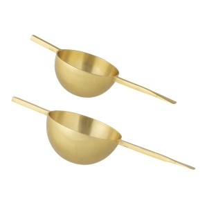 Set 2 ustensile dozat aurii din metal 30/60 ml Kirsi Bloomingville