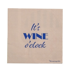 Set 20 servetele multicolore din hartie 33x33 cm Wine Bloomingville