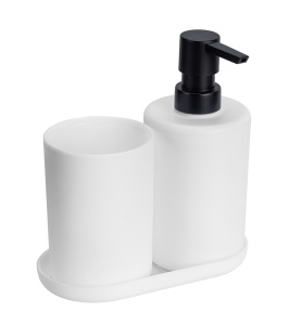Set 3 accesorii baie albe din plastic Fano Wenko