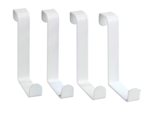 Set 4 cuiere albe din metal Mady Wenko