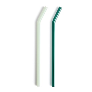 Set 6 paie reutilizabile multicolore din sticla Micla Kave Home