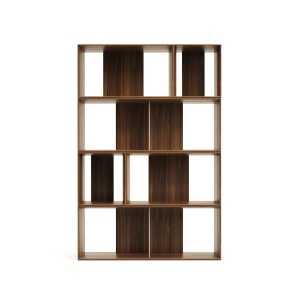 Set 9 etajere modulare maro 114 cm Litto Walnut Long Kave Home