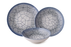 Set de masa 24 piese multicolore din ceramica GBSATN24KY4R13261 The Home Collection