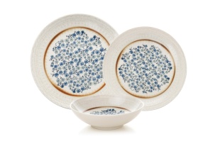 Set de masa 24 piese multicolore din ceramica GBSATN24Y4R22153 The Home Collection