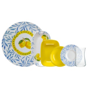 Set de masa 26 piese multicolore din ceramica 58KKT000147 The Home Collection