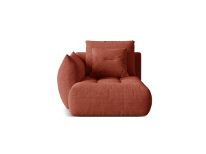 Sezlong canapea modulara maro din textil pentru 1 persoana Bloom Wind Left Lounge Micadoni