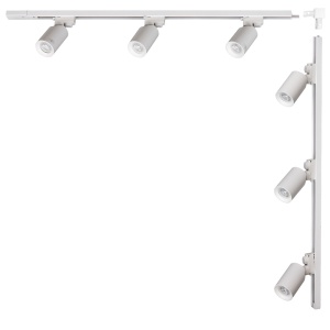 Sina alba din metal cu 6 spoturi Wodowy Corner Zuma Line