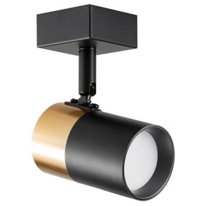 Spot negru/auriu din metal Fori Zuma Line