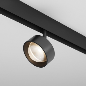 Spot negru din metal cu LED Lens Exility Maytoni