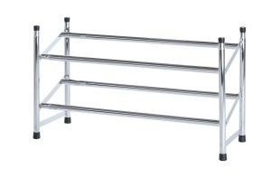 Suport extensibil pentru incaltaminte argintiu din metal Enris Wenko