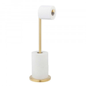 Suport hartie igienica auriu din metal Rolla Wenko