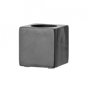 Suport lumanare din piatra negru 5 cm Estel Bloomingville