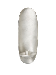 Suport lumanare pentru perete argintiu din metal 30 cm Agapé Ferm Living