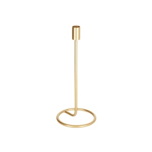 Suport pentru lumanare auriu din metal 30 cm Babirye Kave Home