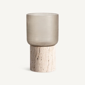 Suport pentru lumanare crem din marmura 23 cm Jasha Vical Home