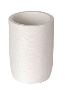 Suport pentru periuta de dinti alb din fibre sintetice 8x11 cm Altavalle Wenko