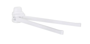 Suport prosoape alb din plastic 43 cm Pure Duo Wenko