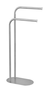 Suport prosoape argintiu din metal 36 cm Levante Satin Wenko