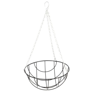 Suport suspendabil pentru ghiveci negru din metal Aretto S Esschert Design