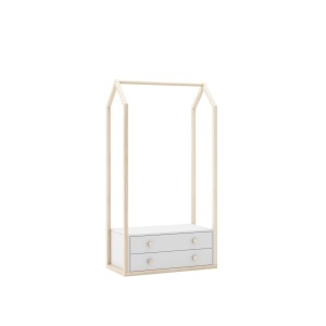 Suport umerase alb din lemn 170 cm Esteban The Home Collection