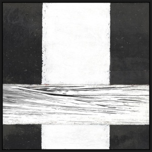 Tablou alb/negru din fibre naturale 100x100 cm Eses Ter Halle