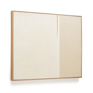Tablou bej din lemn 80x100 cm Salin Kave Home