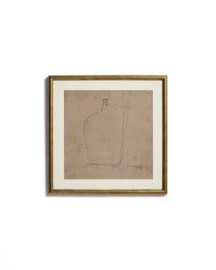 Tablou din fibre naturale bej 40x40 cm Ferni Kave Home