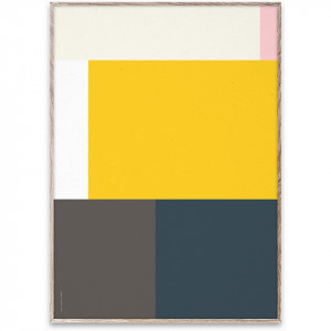 Tablou multicolor cu rama din lemn Wrong Geometry 05 Paper Collective