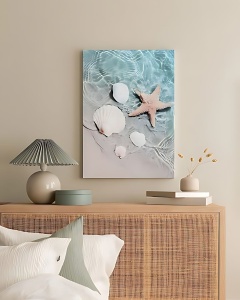 Tablou multicolor din fibre naturale 40x60 cm Artcanvas60 The Home Collection