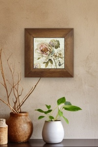 Tablou multicolor din lemn 16x16 cm Artvessakaro20 The Home Collection