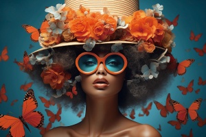 Tablou multicolor din sticla 80x120 cm Boho Ter Halle