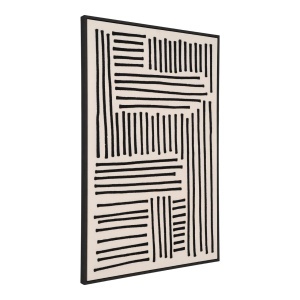 Tablou negru/bej din fibre naturale 60x90 cm Lipari House Nordic