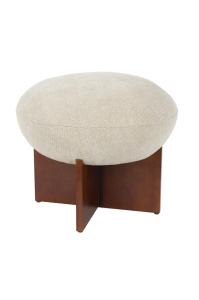 Taburet rotund bej din textil 51 cm Ufo Quiet Object