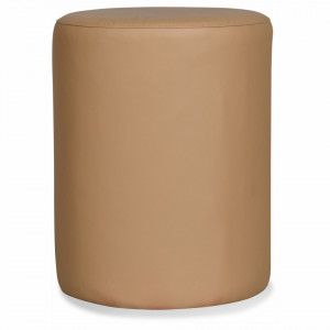 Taburet rotund din poliester si MDF 35 cm Gabriel Coffee The Home Collection