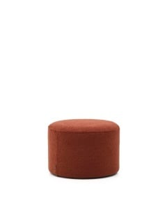 Taburet rotund maro teracota din textil 60 cm Kaeli Kave Home
