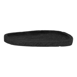 Tava decorativa ovala din ciment negru 26x27 cm Bakke House Nordic